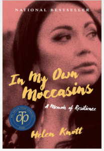 Book cover showing a beautiful Indigenous woman looking over her shoulder